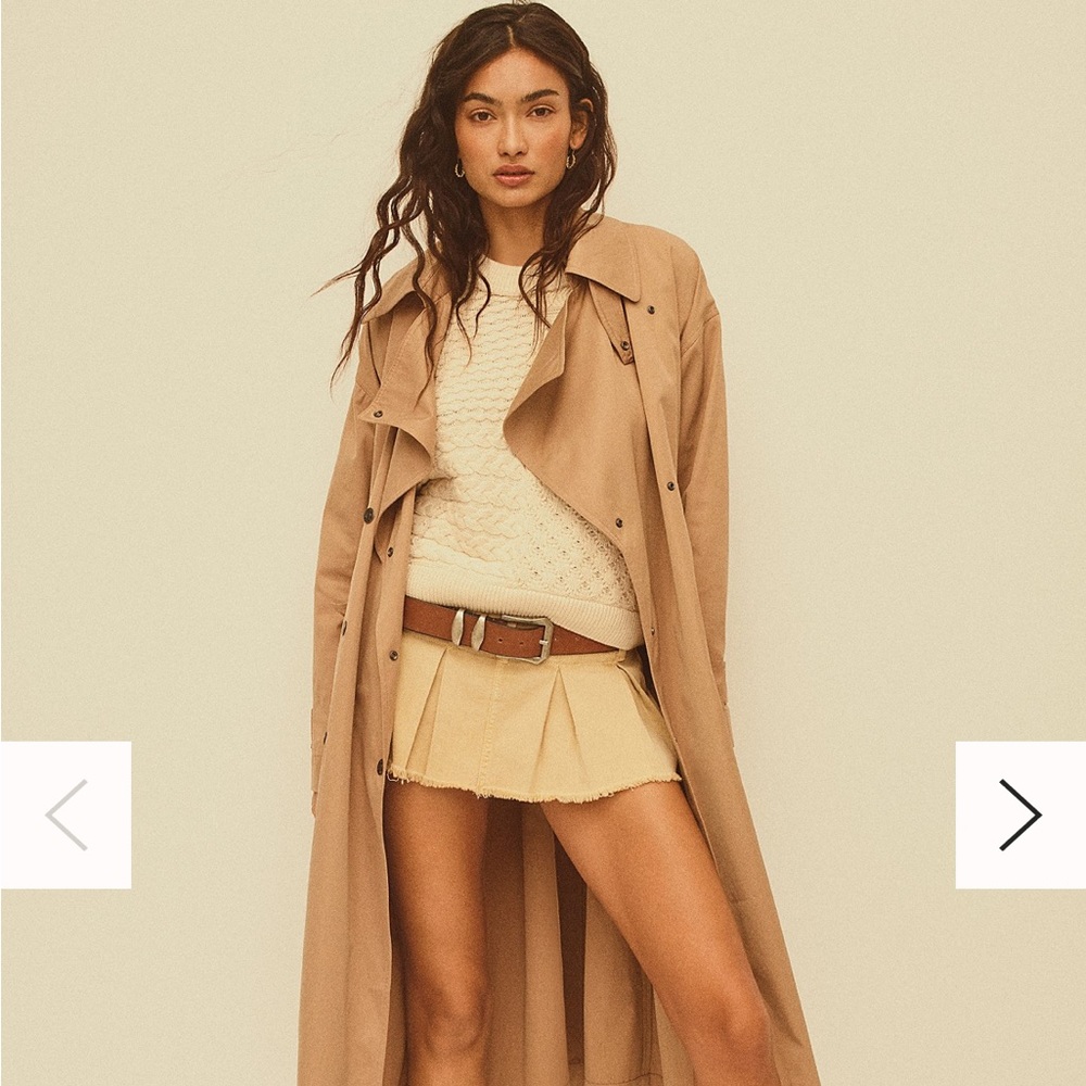 Free people Pleated Micro Mini Skort in size 0